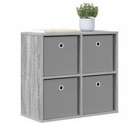 vidaXL Buffet avec tiroir Gris Sonoma 59,5 x 27 x 57 cm, Rangement Moderne pour Salon, armoires Robustes, étagères spacieuses, véritables Meubles de déco