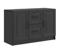 vidaXL Buffet avec tiroir Noir 89 x 34,5 x 57 cm Bois d'ingénierie 895806