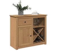 vidaXL Buffet avec tiroir Panama 93x40x80 cm Bois Massif de pin, Meuble de Rangement, Meuble de Rangement de Cuisine, Meuble de Rangement de Salon