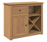 vidaXL Buffet avec tiroir Panama 93x40x80 cm Bois Massif de pin, Meuble de Rangement, Meuble de Rangement de Cuisine, Meuble de Rangement de Salon