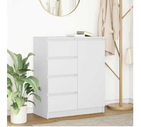vidaXL Buffet avec tiroirs 71x35x84 cm blanc bois d'ingénierie