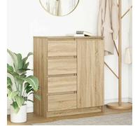 Buffet avec tiroirs chêne sonoma 71x35x84 cm bois d ingénierie