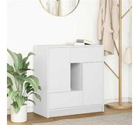 vidaXL Buffet avec tiroirs et portes blanc 70,5x34x74,5 cm, meuble de rangement, armoire de buffet, meuble d'entrée, meuble 861841