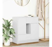 vidaXL Buffet avec tiroirs et portes 70,5x34x74,5 cm blanc – meuble de rangement 861841