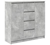 vidaXL Buffet avec tiroirs Gris béton – Bois ingénierie 100,5x35x98,5 cm
