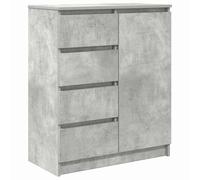 vidaXL Buffet avec tiroirs Gris béton 71x35x84 cm Bois d'ingénierie