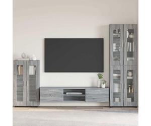 VIDAXL Buffet / bahut / enfilade gris Sonoma 55,5 x 29 x 103 cm - bois d'ingénierie, finition mate