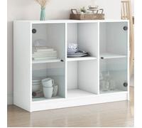 vidaXL Buffet Blanc 102x37x75,5 cm Bois d'ingénierie, Armoire de Rangement, Armoire latérale, Buffet de Salle à Manger, Armoire de Buffet