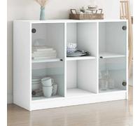 VIDAXL Buffet blanc 102x37x75,5 cm bois d'ingénierie
