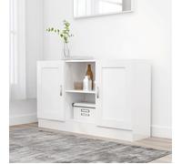 vidaXL Buffet 802777 – Blanc – Bois d'ingénierie – 120×30,5×70 cm