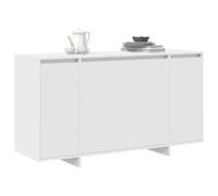 vidaXL Buffet de salon Blanc 135 x 41 x 75 cm – Bois d'ingénierie, Moderne, Rangement pratique