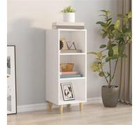 vidaXL Buffet Blanc 34,5x32,5x90 cm Bois d'ingénierie Blanc G