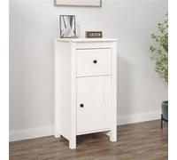 vidaXL Buffet blanc 40x35x80 cm bois massif de pin813756 Blanc G