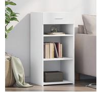 vidaXL Buffet – Bois d'ingénierie Blanc – 45 x 42,5 x 93 cm