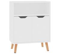 Vidaxl Buffet Blanc 60x30x72 Cm Aggloméré Blanc