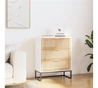 vidaXL Buffet blanc 60x30x75 cm bois d'ingénierie352112 Blanc G