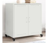 vidaXL Buffet blanc 68x39x72 cm acier Multicolore