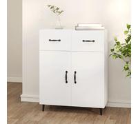 vidaXL Buffet - Blanc 69,5x34x90 cm bois d'ingénierie