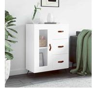 vidaXL Buffet 69,5 x 34 x 90 cm bois d'ingénierie Blanc