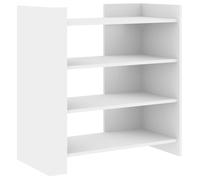 vidaXL Buffet de rangement 73,5 x 35 x 75 cm Bois d’ingénierie 848388 Blanc G