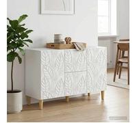 vidaXL Buffet Blanc 89 x 34,5 x 60 cm Bois d'ingénierie
