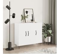 vidaXL Buffet 828100 – Bois d'ingénierie blanc 90x34x80 cm