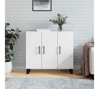 vidaXL Buffet blanc 90x34x80 cm bois d'ingénierie828132 Blanc G