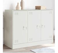 Buffet blanc 99x39x73 cm acier