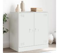 vidaXL Buffet blanc acier
