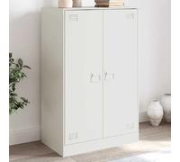 VIDAXL Buffet - Blanc acier