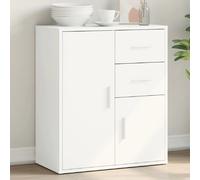 vidaXL Buffet Armoire latérale 840478 – Tiroirs et portes, blanc moderne 60x31x70 cm