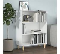 vidaXL Buffet Blanc brillant 69,5x32,5x90 cm Bois d'ingénierie Blanc G