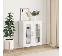 vidaXL Buffet Blanc brillant 69,5x34x90 cm Bois d'ingénierie