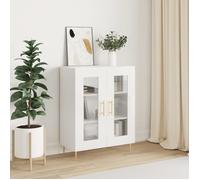 vidaXL Buffet Blanc brillant 69,5x34x90 cm Bois d'ingénierie 827774