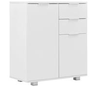 vidaXL Buffet Blanc brillant 71 x 35 x 80 cm Bois d'ingénierie