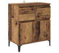 vidaXL Buffet Bois Ancien 60 x 35 x 70 cm Bois d'ingénierie et fer