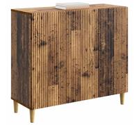 vidaXL Buffet Bois Ancien 89 x 34,5 x 80 cm Bois d'ingénierie, Salle de séjour, Buffet Vintage, Meuble de Rangement, Style Chic avec Pieds effilés, Finition Bois Classique