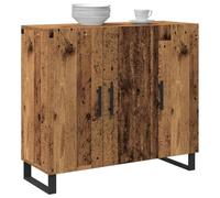 vidaXL Buffet Bois Ancien 90 x 34 x 80 cm Bois d'ingénierie, Table Buffet rectangulaire, Meuble en Bois, Style Rustique, Rangement Pratique pour Votre Salon