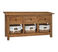 vidaXL Buffet bois d'acajou massif 100x30x50 cm 244488