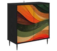 vidaXL Buffet BONN Chêne noir 69 x 33 x 76 cm Bois d'ingénierie