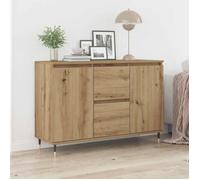 vidaXL Buffet Chêne artisanal 101,5 x 35 x 70 cm Bois d'ingénierie 862146