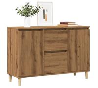 vidaXL Buffet chêne artisanal 102x35x70 cm bois d'ingénierie