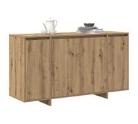 vidaXL Buffet Chêne Artisanal 135 x 41 x 75 cm Bois d'ingénierie, Buffet de Salon, Meuble rectangulaire, Cabinet Moderne, pièce déco Chic, Rangement Pratique
