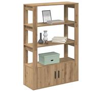 vidaXL Buffet chêne Artisanal 30 x 80 x 119.5 cm Bois d'ingénierie, Crédence rectangulaire pour Salon Moderne, Rangement Pratique, Meuble Design pour la Maison