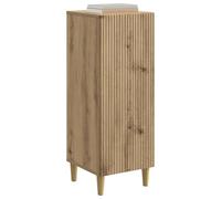 vidaXL Buffet Chêne Artisanal 33 x 34,5 x 90 cm Bois d'ingénierie, Rangement Salon, Buffet Vintage, Cabinet Rectangulaire, Déco Fonctionnelle, Affichage Élégant, Mobilier Chic