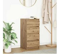 vidaXL Buffet chêne artisanal 37,5x35x76 cm bois d'ingénierie, meuble de rangement, meuble de rangement de cuisine, meuble 861759