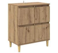 Vidaxl Buffet Chêne Artisanal 60 X 35 X 70 Cm Bois D'ingénierie
