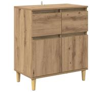 Vidaxl Buffet Chêne Artisanal 60 X 35 X 70 Cm Bois D'ingénierie