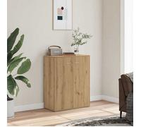 vidaXL Buffet chêne artisanal 60x30x75 cm bois d'ingénierie, armoire, placard, buffet haut, armoire latérale, armoire de 855899 Marron G