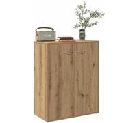 vidaXL Buffet chêne artisanal 60x30x75 cm bois d'ingénierie, armoire, placard, buffet haut, armoire latérale, armoire de 855899 Marron G